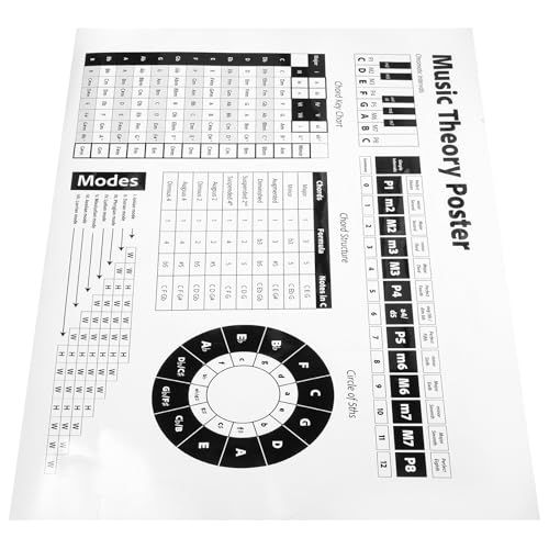 NUOLUX �s�A�m�R�[�h���|�X�^�[ �M�^�[�R�[�h�\ ���y���S�Ҍ����w�K�p�`���[�g ���������ɓK�����ϋv�����|�X�^�[