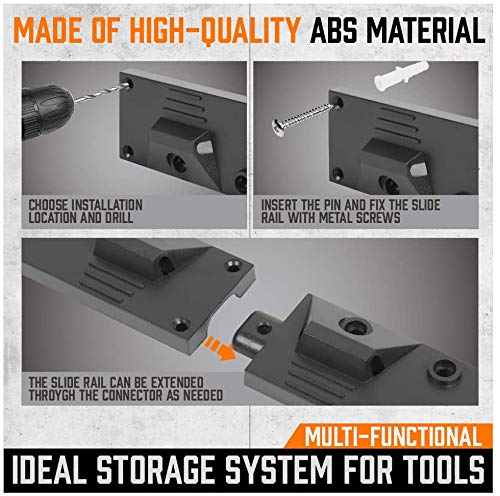 image for SEDY HORUSDY 64 Inch Adjustable Garden Storage System, Wall Mount Tool