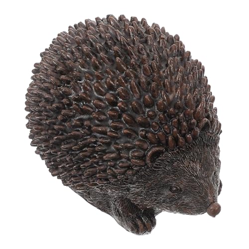Gatuida Wetterfeste Igel Schlüsselversteck Box aus Harz Dekorative Garten Schlüsselbox für Draußen Sicherer Schlüsselhalter mit Täuschungsfunktion für Ersatzschlüssel und Hausbesitzer