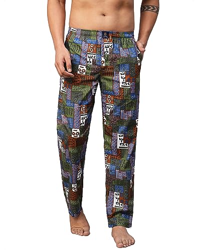 Image of Urban Scottish Men's Multicolor Cotton Lounge Pants- USPJ2309