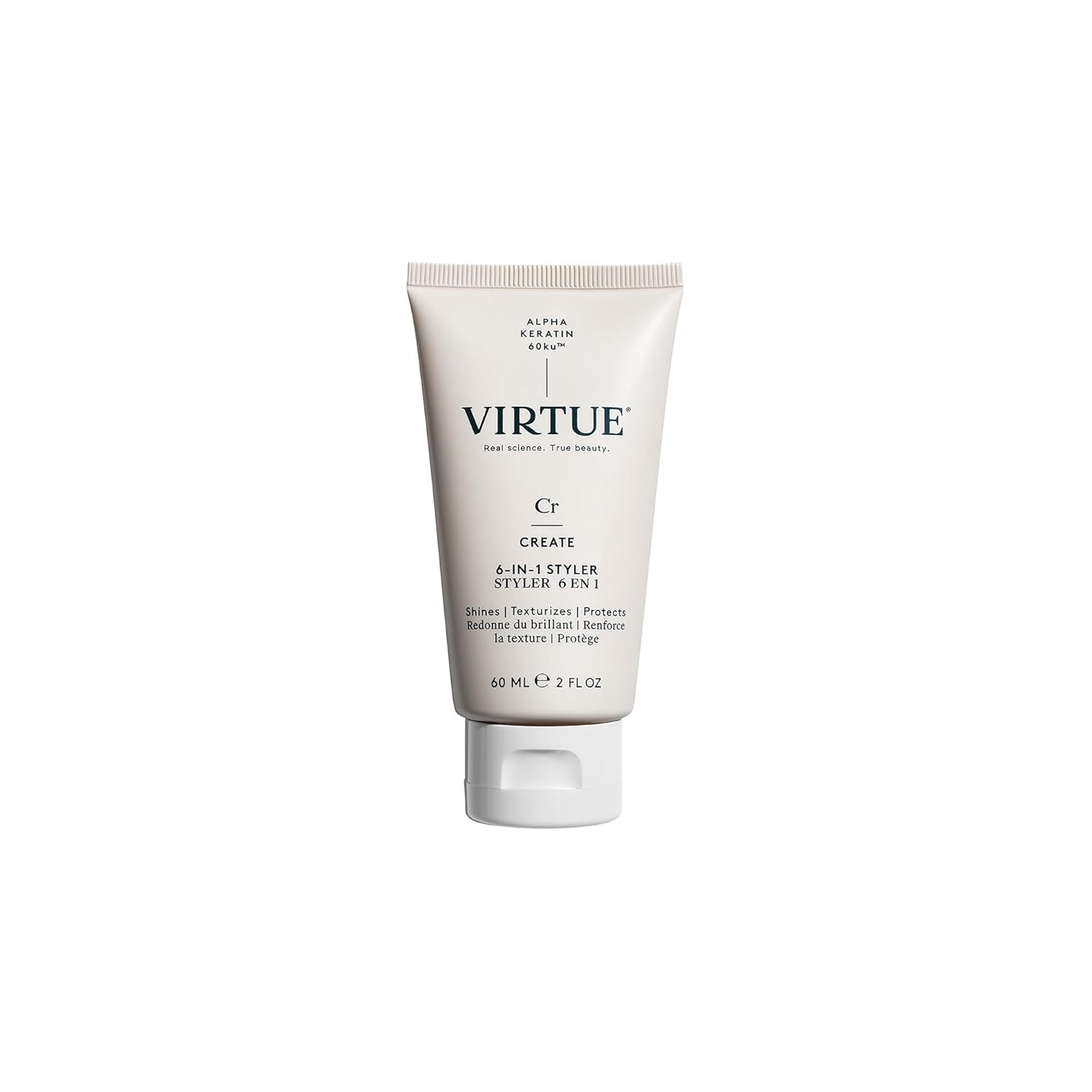 Virtue 6-in-1 Hair Styler, Styling Cream with Heat Protection, Safe for All Hair Types, Color Safe