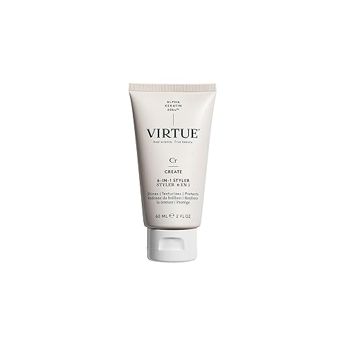 Virtue 6-en-1 Estilizador de Cabello, Crema de Peinado con Protección Térmica, Seguro para Todo Tipo de Cabello, No Daña el Color