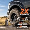OlarHike Cordless Tire Inflator Portable Air Compressor, 150PSI Dual Power - 6000mAh & 12V DC, Air Pump for Car Tires, Bike, Motorcycle, Balls with LED & Digital Pressure Gauge, Car Gifts #1