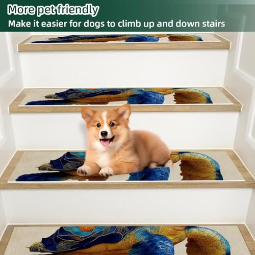 Tapis d'escalier chiens et personnes âgées protection marches bois