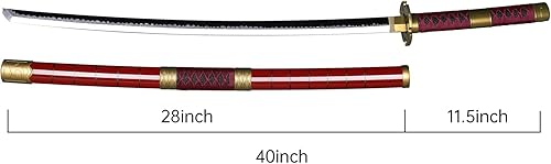 Miniatura 5 de Espadas de cosplay de anime de 40 pulgadas KitetsuShisuiWado ichimonjiYama EnmaDeath Surgeon Trafalgar Law.