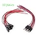 Produktbild DC Power Pigtail Kabel, 10 Paare 2A 12V bis 24V 22W AWG CCTV für Überwachungskamera Stecker & Buchse Stromkabel mit 2,1 mm x 5,5 mm für Monitor, Router, Schalter