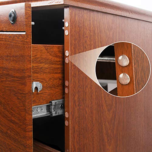 Fu Store Rubber Bumpers Clear Self Adhesive Bumpers Noise Dampening Buffer Pads 100Pcs 3/8 Inch Protection For Cabinet Door Drawer Wooden Floor-Hemispherical #TOP1