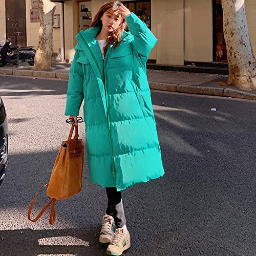 Casaco quente de inverno, casaco puffer elegante engrossado com capuz jaqueta leve embalável ao ar l
