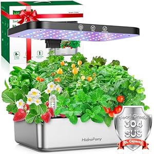 Hydroponics Growing System Indoor Garden - Herb Garden with Grow Light, 15 Pods Stainless Steel Indoor Garden Kit, Auto Timer, Gardening Gift for All Ages Hydroponics Growing System Indoor Garden Herb Garden with Grow Light 15 Pods Stainless Steel Indoor Garden Kit Auto Timer Gardening Gift for All Ages