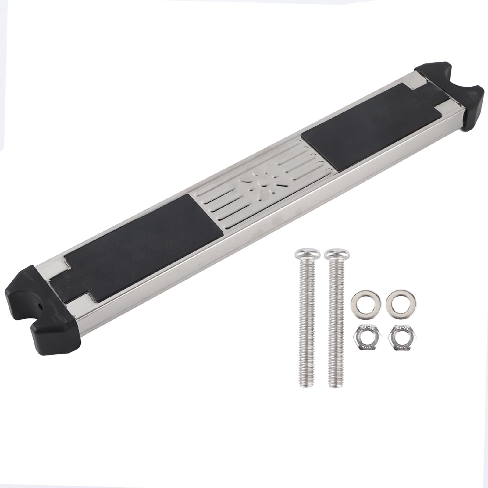 Peldaños de Acero Inoxidable para escaleras de Piscina, peldaño Antideslizante con Almohadilla de Goma, Pedal de Repuesto para SPA, 50 cm (19,7 Pulgadas), escalones para Piscinas