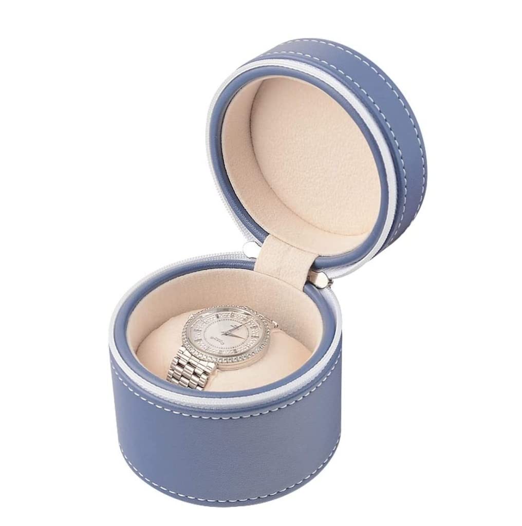 Uhrenbox Tragbare Uhrenbox Aus PU-Leder Uhrenschachtel (Color : B, Size : 9cm)