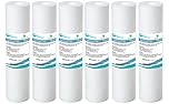 6X AquaHouse 10" Sediment Water Filter Cartridge for Reverse Osmosis, Water fed Pole & Partictle Filtration, fits Standard 10" Filter housings - 5 Micron
