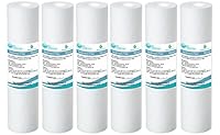 6x AquaHouse 10\ Zoll Sediment Wasserfilter für Umkehrosmose, Wasserspeiseleitung & Partikelfiltration, passend für Standard 10\ Filtergehäuse - 5 Micron
