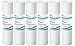 6x AquaHouse 10" Cartuccia filtro acqua per sedimenti per osmosi inversa, palo alimentato ad acqua e filtrazione di particelle, per contenitori di filtro standard da 10" - 5 micron