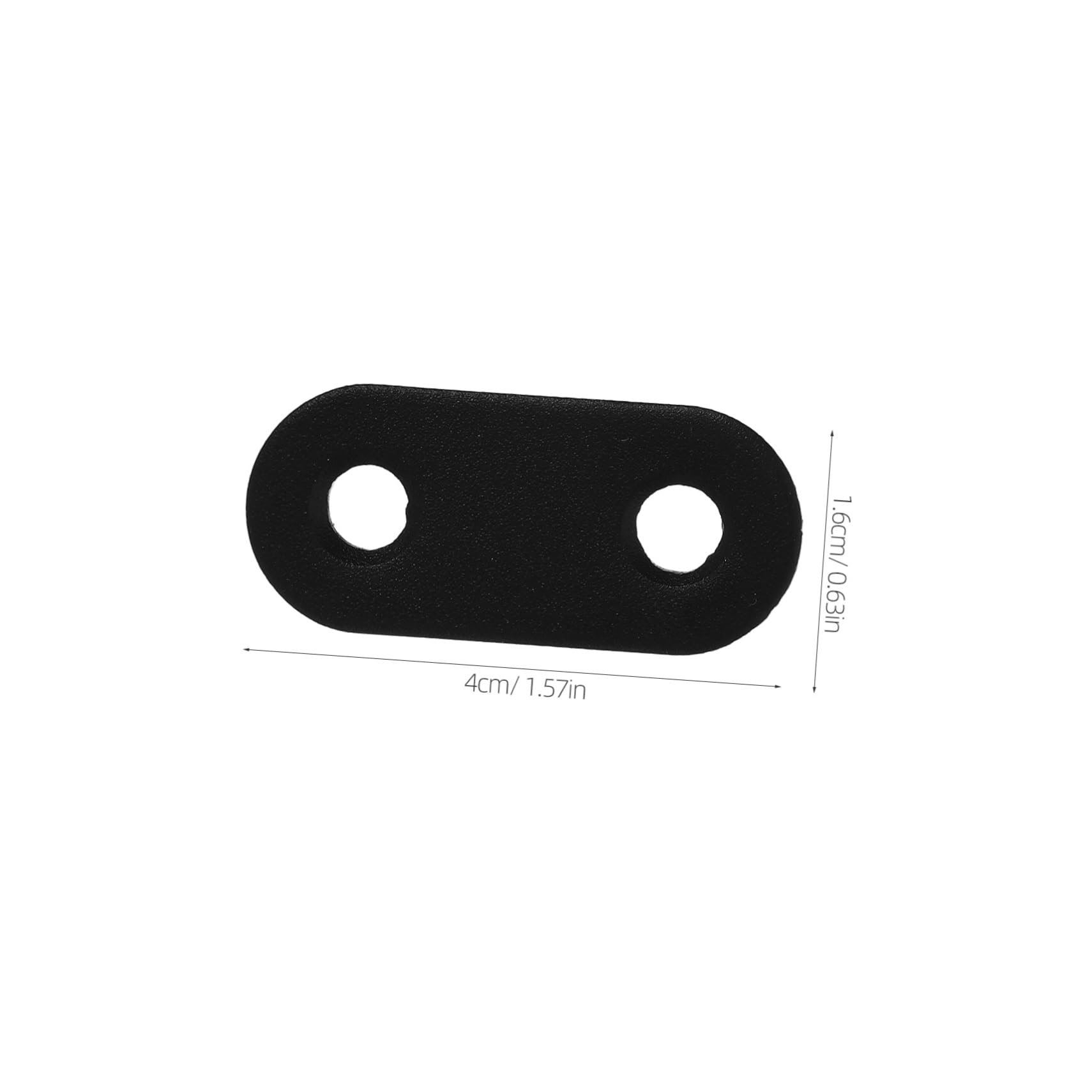 Mikikit 16 Sets Corner Code Holder Flat Straight Brace Flat Brackets for Wood Corner Bracket Wood Joints Connectors Brackets for Braces Corner Braces for Wood Mending Plate Black Metal