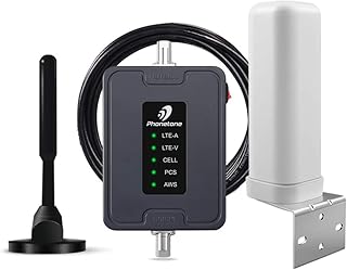 Vehicle Cell Phone Signal Booster for RV Truck SUV | Boost 3G 4G LTE Voice Data for All Canadian Carriers - Bell, Rogers, Telus & More on Band 2 4 5 12 13 17 | Magnetic Roof Antenna | ISED Approved