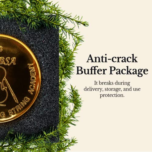 Mabsa Rosin Premium Grade Instrument Rosins For Violin, Viola, And Cello Bows - Excellent Grip - Natural Rosin For Musicians - Dark Green, Full Cake #TOP2