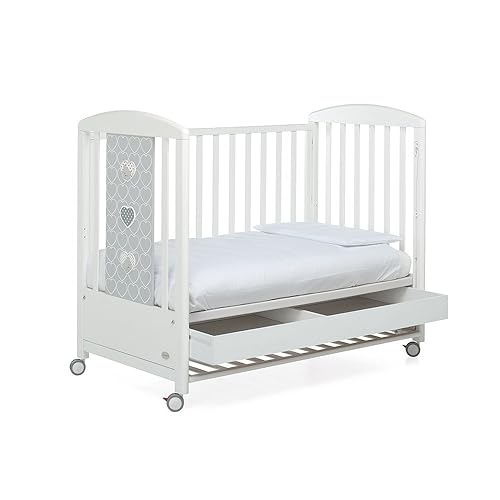 Immagine del prodotto Foppapedretti Lovely Lettino Con Sponda A Scomparsa, Bianco/Grigio