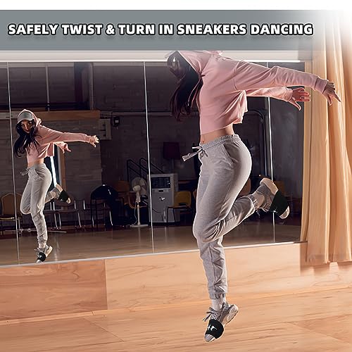 Yavoun Socks For Dancing - 4 Pairs, Wearing Dance Socks On Shoes thumb #5