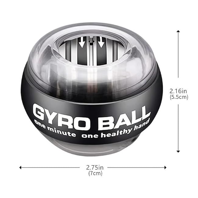 Portable Gyro Power Ball, Wrist Power Gyro Ball, Hand Forearm Strengthener, Wrist Trainer, Muscle Training Powerball, Wrist Exercise Equipment, Portable Hand Strengthener