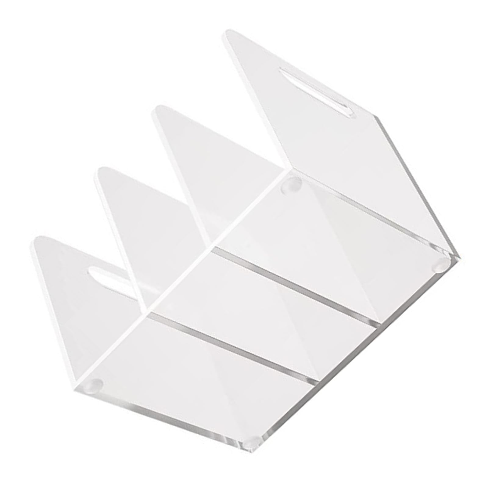 Soporte para archivador con 3 espaciosos compartimentos verticales para oficinas, hogar y escuela, organización de documentos, organizadores de archivos acrílicos