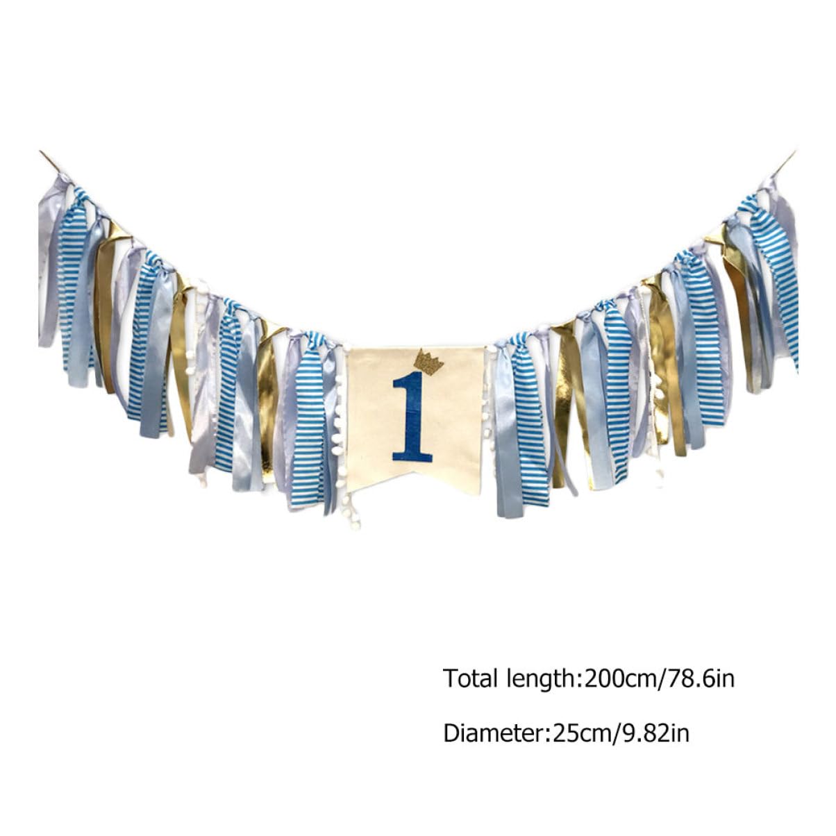 UKCOCO Trona De Bebe 3 Piezas De Banner De Cumpleaños para Tirar Silla para Silla para Pastel De Cumpleaños Adorno De Pastel Banderines De Cumpleaños Adorable Banner