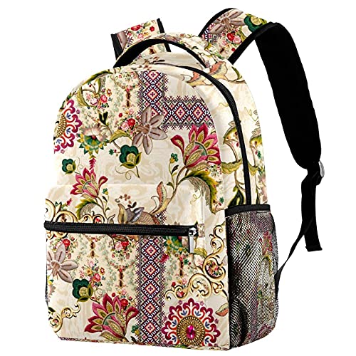 Sac à dos décontracté carré Bokeh à grande capacité et bretelles confort