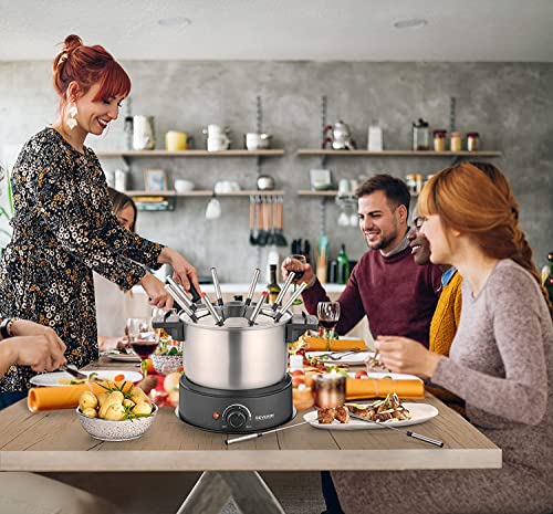 Fondue eléctrica Severin FO 2470 negra en acero inox miniatura 2