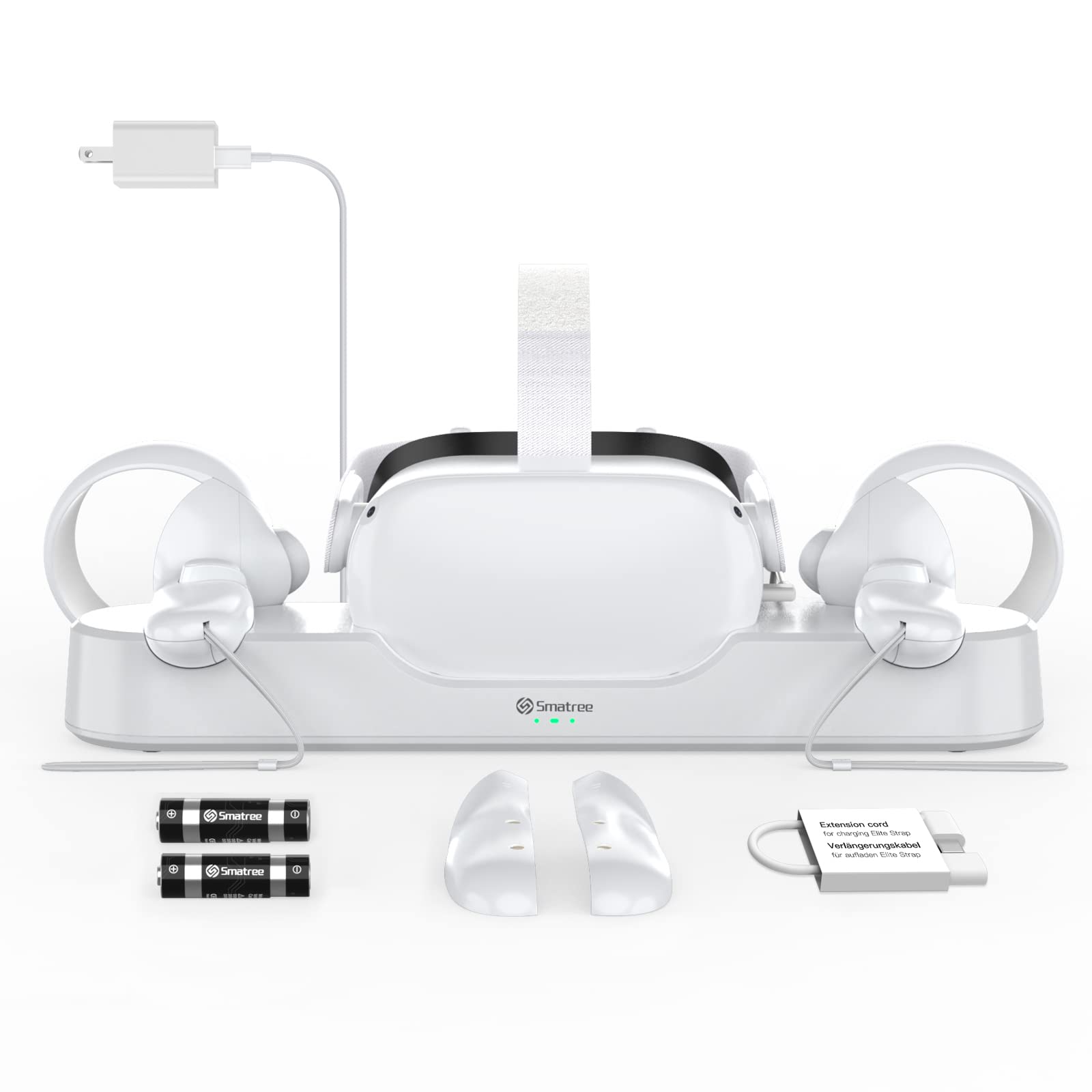 Smatree Charging Dock Compatible for Oculus Quest 2/Meta Quest 2, VR Controller and Headset Charge S