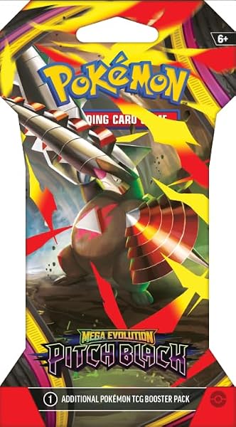 Pokemon TCG: Mega Evolution Pitch Black Sleeved Booster Pack Lot - 8 Packs - 4