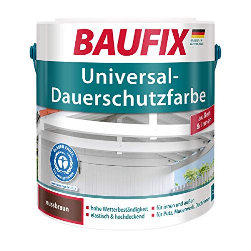 Preisvergleich Produktbild BAUFIX Universal-Dauerschutzfarbe 2,5 L Dispersionslack Braun