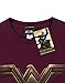 DC Comics Women's Wonder Woman Logo T-Shirt,Burgundy,X-Large