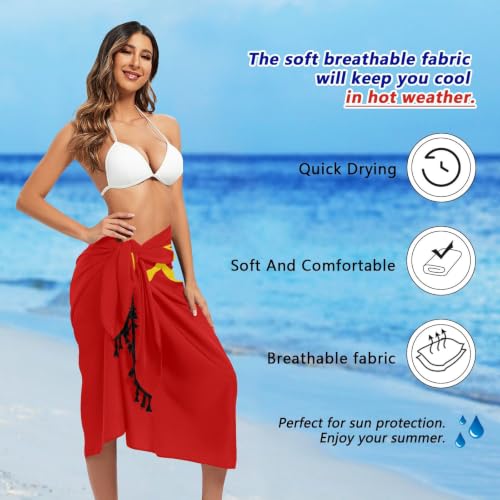 Traje de baño con borlas multiuso que evita irritaciones linqin 7