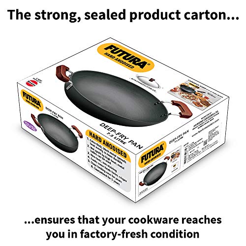 Futura-Hard-Anodised-Deep-Fry-Pan-75L-Gray