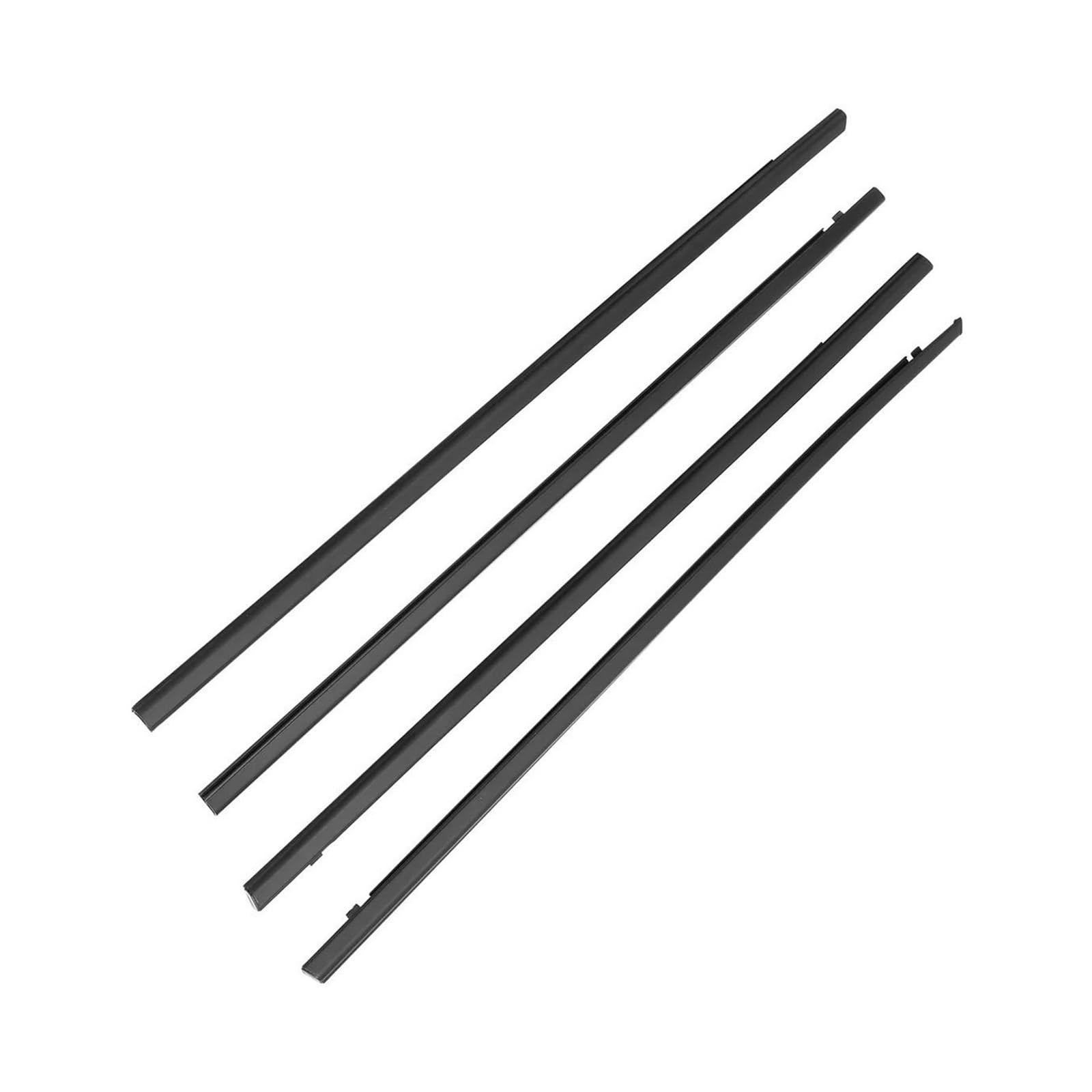 SPAMFAFGHQ 4PCS Moulding Trim Car Outer Windows Weatherstrip Waterproof Pressure Strip Sealing Belt for Civic 10th 2016-2020