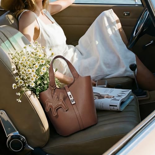 Kadynow Vegan Leather Bucket Bag