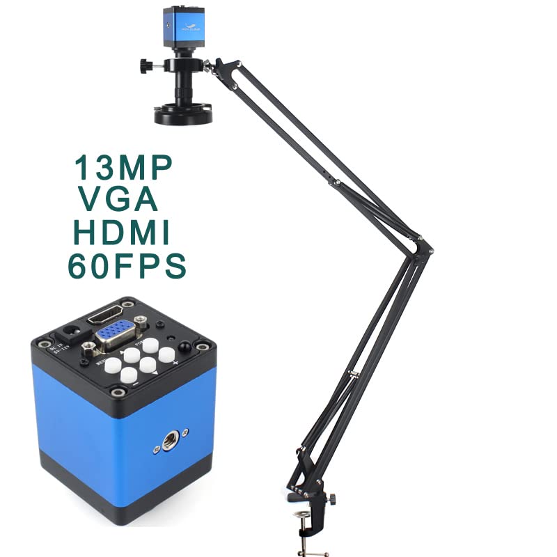 Caméra De Microscope Vidéo Industriel 48mp 4K 1080P HDMI USB, Zoom 130X, Objectif De Montage C Pour La Réparation D'acquisition D'image Numérique Soudure  30