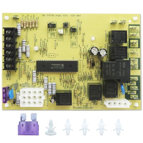 S1-33103010000 Furnace Control Circuit Board 120V Compatible with White Rodgers 50A56-956 50A56-242 50A56-243 York Luxaire Coleman Integrated Control Furnaces York 031-01267-001A