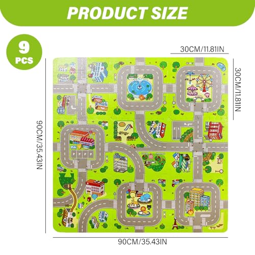 Tapis en mousse emboîtable antichoc protégeant les enfants du sol