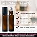 MP Roller Bottle Essential Oil Carrying Case Bundle With Accessories - Holds 12 5ml & 10ml Roller Bottles- Comes W/ 6 Amber Glass Stainless Steel Roller Bottles & Free Roller Bottle Opener-Black