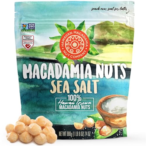 Hawaiian Macadamia Nut Company Macadamia Nuts Sea Salt 24 oz