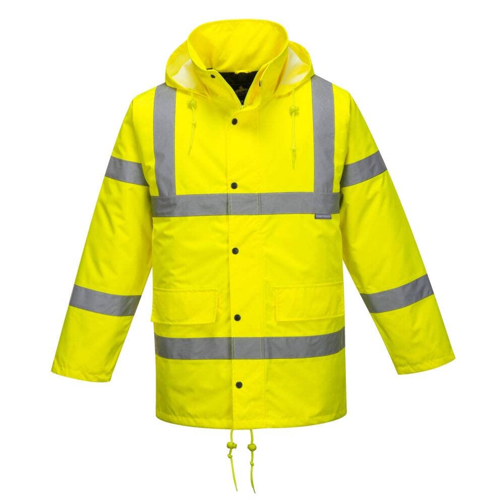 Oxford Weave 300D Class 3 Hi Vis Breathable Jacket Yellow XL