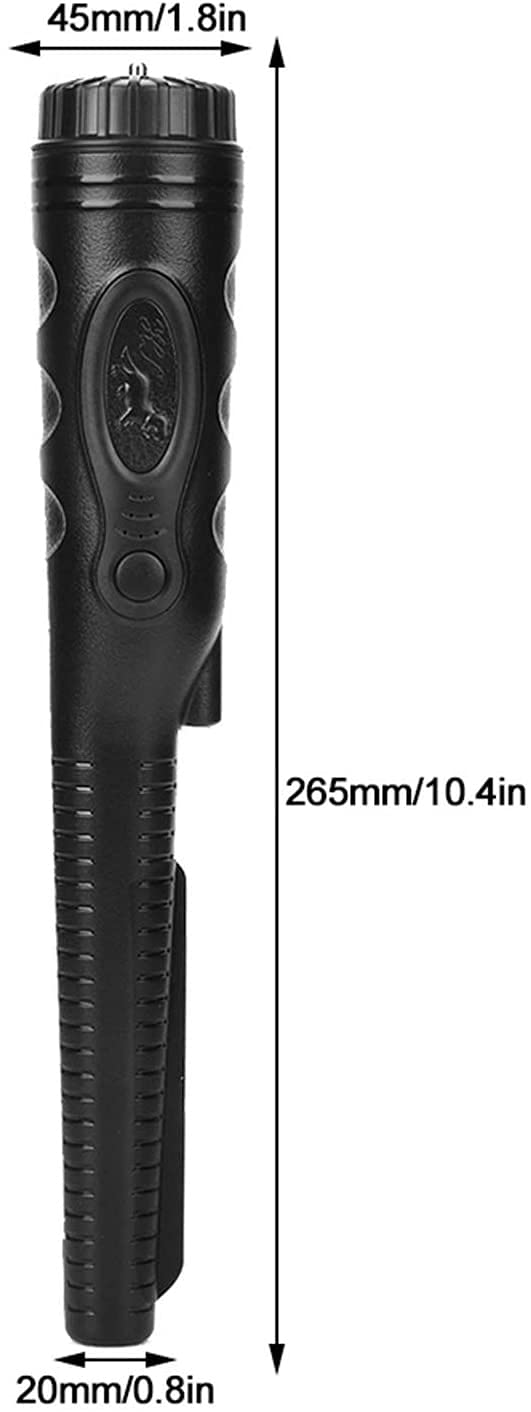 JJJ Pinpointer, wykrywacz metali HS-08 IP68 wodoodporny wykrywacz metali do polowania na skarby, przenośny ręczny wykrywacz metali o wysokiej czułości (kolor: Czarny)