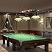 Ridgeyard 3 Lights Billiard Ball Decoration Chandelier Island Light Hanging Pool Table Light Edison Style Pendant Lamp Fixture