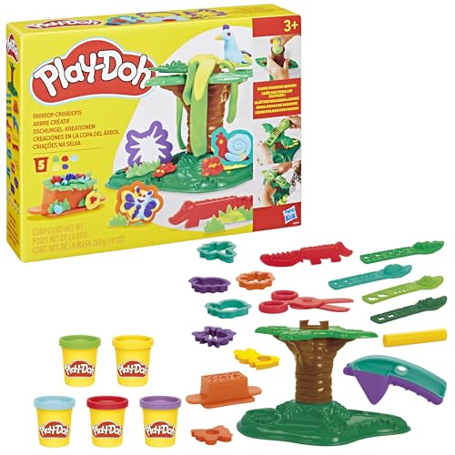 Play-Doh pâte à modeler créations dans la coupe de l'arbre kit créatif de modelage