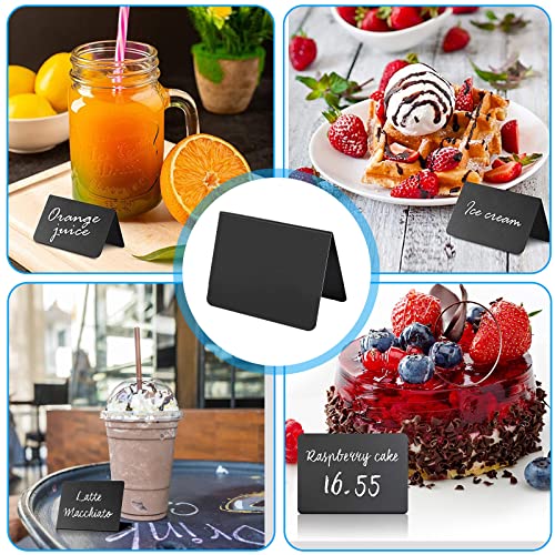 HOMURY - Mini lavagnetta in ardesia, set da 20