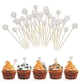 Christmas Cocktail Pick, palitos de cóctel navideños, 100 palos de madera, 4,7 aperitivos, suministros para fiestas, cereales de nuez para árbol de Navidad Santa Elk Snowman palitos de cóctel