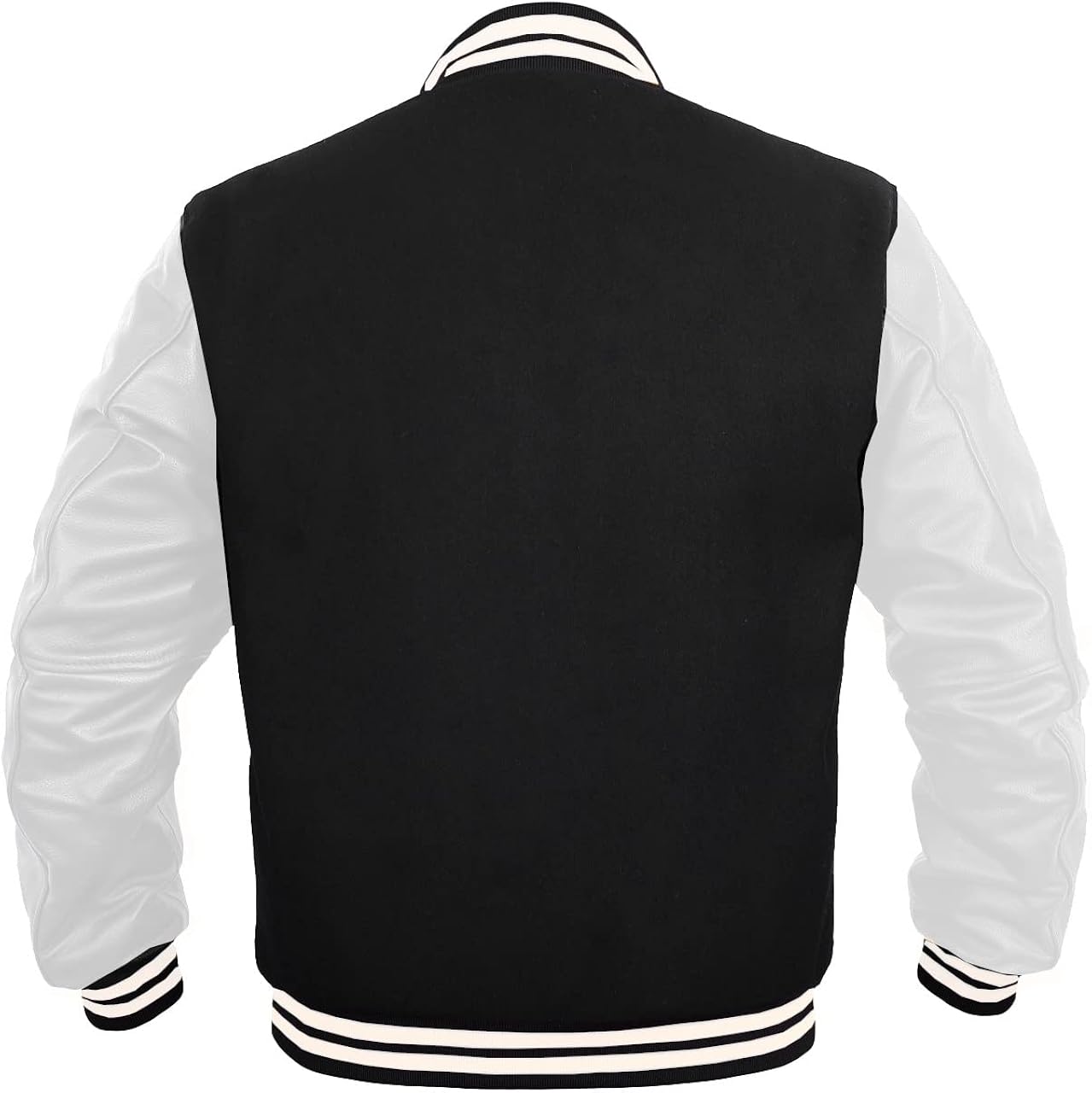 Buy Mens Varsity Jacket Faux Leather Sleeve and Wool Blend Letterman