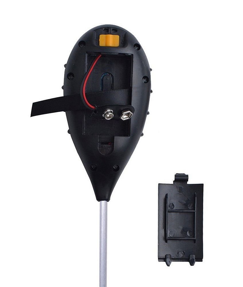 Amtast K136.003 4 Parametre Toprak Ph Nem Isı Işık Ölçer, Siyah