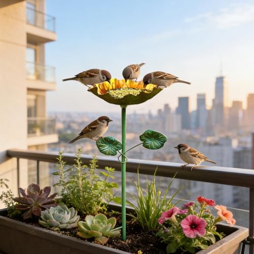 Abreuvoir pour animaux de jardin en métal solide contre l'usure climatique - 7
